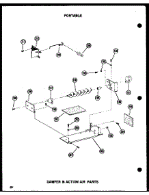 04 - Damper & Action Air Parts parts for Amana Air Conditioner 6P-2ANM / P5497202R from AppliancePartsPros.com