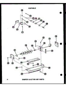 04 - Damper & Action Air Parts parts for Amana Air Conditioner 6P-2JM / P5436042R from AppliancePartsPros.com