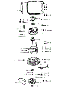 06 - Motor Assembly, Hood parts for Hoover Vacuum 704 from AppliancePartsPros.com