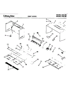 02 - Vent Hood parts for Amana Microwave 7160.000 from AppliancePartsPros.com