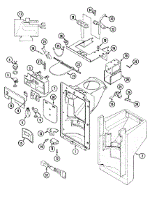 01 - Fountain Assy. parts for Maytag Refrigerator 72355-207 from AppliancePartsPros.com