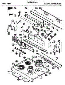 02 - Maintop parts for Amana Range 776.000 from AppliancePartsPros.com