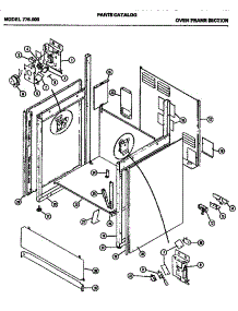 03 - Oven Frame Section parts for Amana Range 776.000 from AppliancePartsPros.com