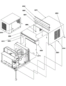 06 - Outer Case parts for Amana Air Conditioner 7P2MY / P1203002R from AppliancePartsPros.com