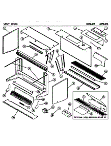 02 - Vent Hood parts for Amana Microwave 8074.014 from AppliancePartsPros.com