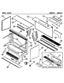 02 - Vent Hood parts for Amana Microwave 8094.015 from AppliancePartsPros.com