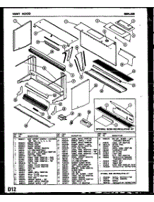 02 - Vent Hood parts for Amana Microwave 8094.A05 from AppliancePartsPros.com