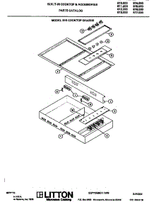 02 - Cooktop Chassis parts for Amana Range 811.000 from AppliancePartsPros.com