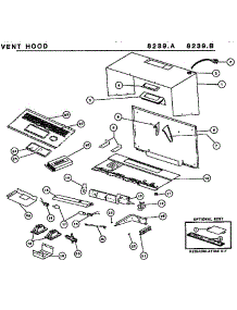 02 - Vent Hood parts for Amana Microwave 8239.A from AppliancePartsPros.com