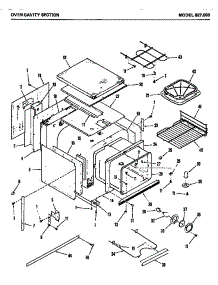 02 - Oven Cavity Section parts for Amana Range 827.000 from AppliancePartsPros.com