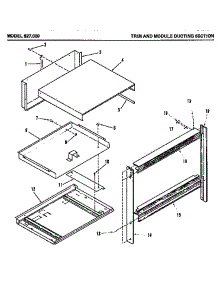05 - Trim And Module Ducting Section parts for Amana Range 827.000 from AppliancePartsPros.com