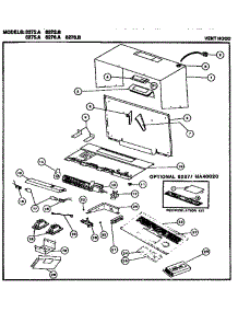 02 - Vent Hood parts for Amana Microwave 8276.A from AppliancePartsPros.com