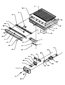 02 - Controls & Drain Block Area parts for Amana Refrigerator 85375 / P1117206W E from AppliancePartsPros.com