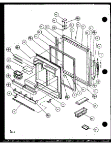 07 - Ref Door parts for Amana Refrigerator 86061W / P1125505W W from AppliancePartsPros.com