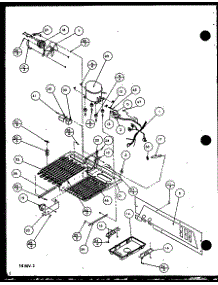 03 - Compressor Compartment parts for Amana Refrigerator 86065 / P1125514W E from AppliancePartsPros.com