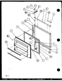 06 - Fz Door parts for Amana Refrigerator 86065 / P1125514W E from AppliancePartsPros.com