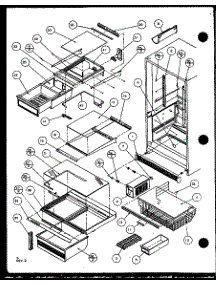 02 - Cabinet Interior parts for Amana Refrigerator 86068L / P1125506W L from AppliancePartsPros.com