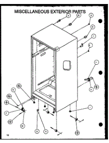 05 - Miscellaneous Exterior Parts parts for Amana Refrigerator 86855 / P1116907W E from AppliancePartsPros.com