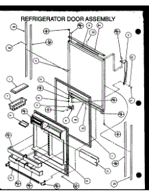 07 - Ref Door Assy parts for Amana Refrigerator 86855 / P1116907W E from AppliancePartsPros.com