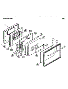 02 - Door Section parts for Amana Microwave 876.A from AppliancePartsPros.com