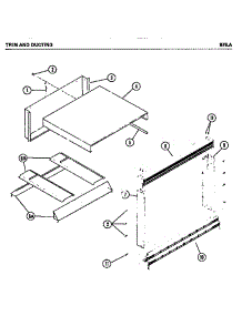 05 - Trim And Ducting parts for Amana Microwave 876.A from AppliancePartsPros.com