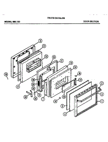 02 - Door Section parts for Amana Range 880.120 from AppliancePartsPros.com