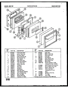 02 - Door Section parts for Amana Range 880.130 from AppliancePartsPros.com