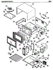 04 - Page 1 parts for Amana Microwave 896.A from AppliancePartsPros.com