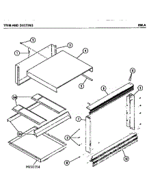 05 - Trim And Ducting parts for Amana Microwave 896.A from AppliancePartsPros.com
