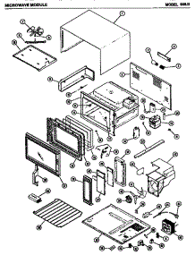 03 - Page 1 parts for Amana Microwave 896.B from AppliancePartsPros.com