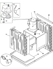 03 - Compressor Parts parts for Amana Air Conditioner 8V2S / P1212701R from AppliancePartsPros.com