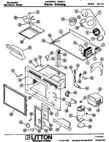 03 - Microwave Module parts for Amana Microwave 933.000 from AppliancePartsPros.com