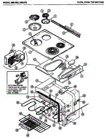 03 - Oven parts for Amana Range 968.000 from AppliancePartsPros.com
