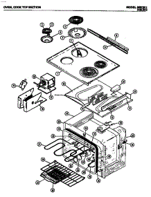 03 - Oven parts for Amana Range 969.002 from AppliancePartsPros.com