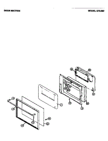 02 - Door Section parts for Amana Range 970.000 from AppliancePartsPros.com
