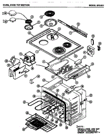 03 - Oven parts for Amana Range 970.001 from AppliancePartsPros.com