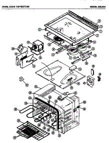 03 - Oven parts for Amana Microwave 980.000 from AppliancePartsPros.com