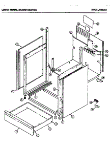 02 - Lower Frame parts for Amana Range 980.001 from AppliancePartsPros.com