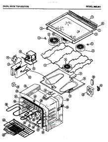 03 - Oven parts for Amana Range 980.001 from AppliancePartsPros.com