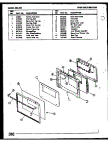 04 - Over Door Section parts for Amana Range 980.002 from AppliancePartsPros.com