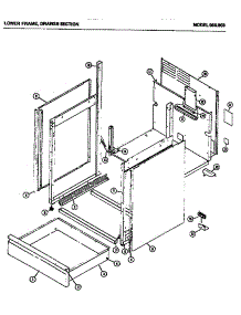 02 - Lower Frame, Drawer parts for Amana Microwave 980.003 from AppliancePartsPros.com