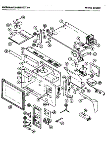 03 - Microwave Oven parts for Amana Microwave 980.003 from AppliancePartsPros.com