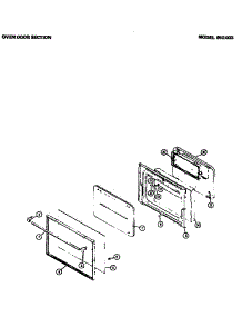 04 - Oven Door parts for Amana Microwave 980.003 from AppliancePartsPros.com