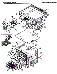 03 - Oven parts for Amana Microwave 988.010 from AppliancePartsPros.com