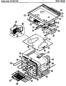 03 - Oven parts for Amana Range 989.000 from AppliancePartsPros.com