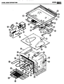 03 - Oven parts for Amana Range 989.001 from AppliancePartsPros.com