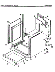02 - Lower Frame parts for Amana Microwave 989.003 from AppliancePartsPros.com