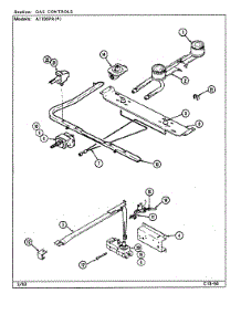 02 - Control System parts for Admiral Range A1100PRW from AppliancePartsPros.com