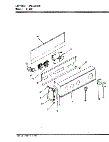 03 - Control Panel (Orig. Rev.-D) parts for Hoover Washer A1408 from AppliancePartsPros.com