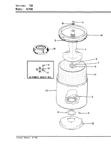 09 - Tub (Orig. - Rev. D) parts for Hoover Washer A1408 from AppliancePartsPros.com